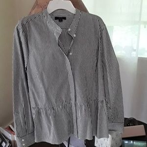j crew nwot striped blouse